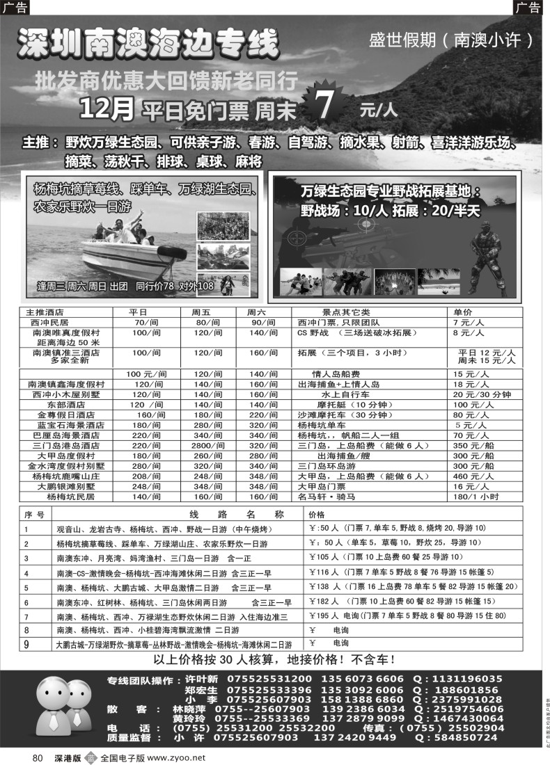 b黑080  南澳、西冲、野炊、农家乐、摘草莓-小许