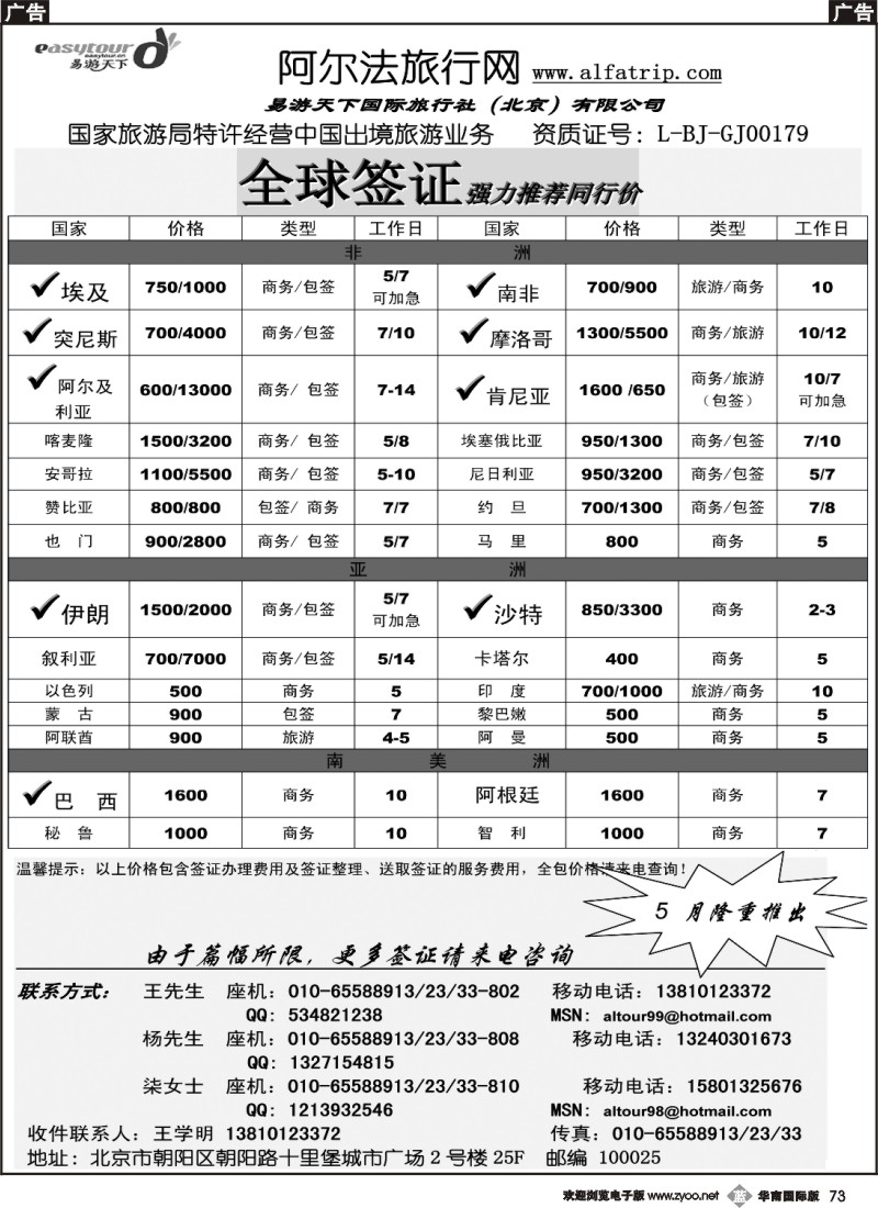 b73 阿尔法旅游网-签证篇