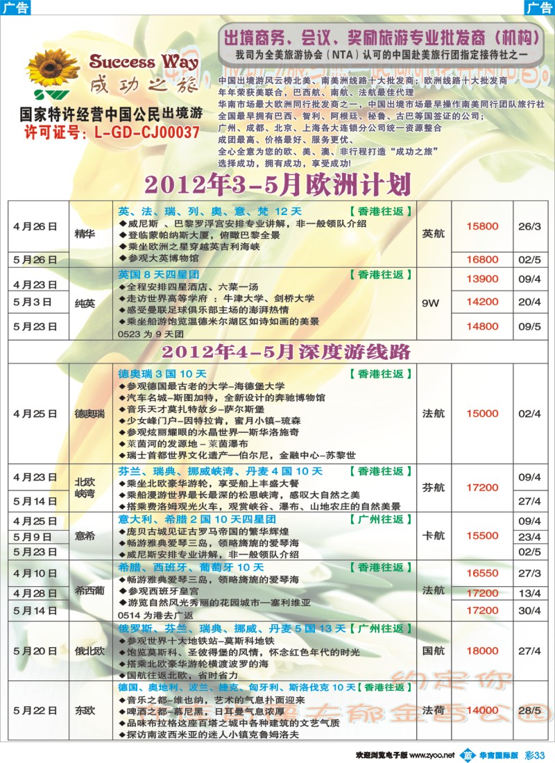 彩b033 成功之旅