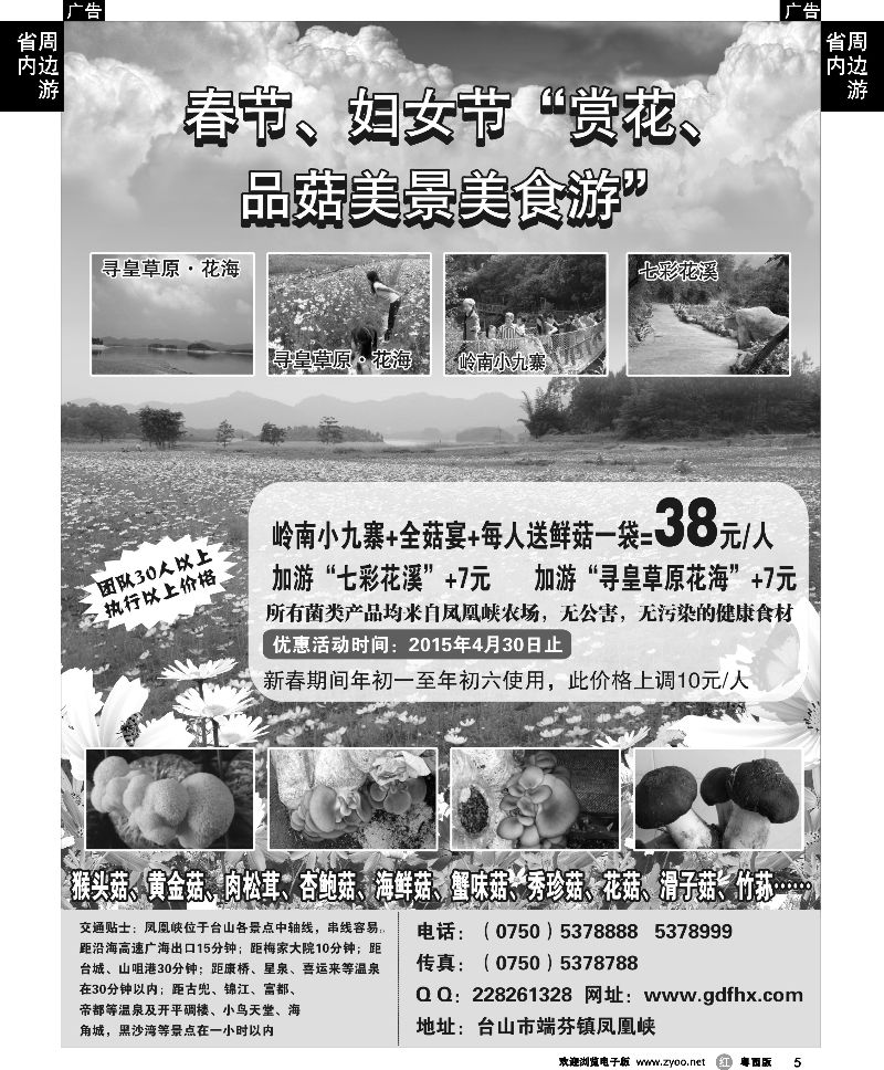 r5 新春·三八”赏花、品菌游--尽在美丽“凤凰峡