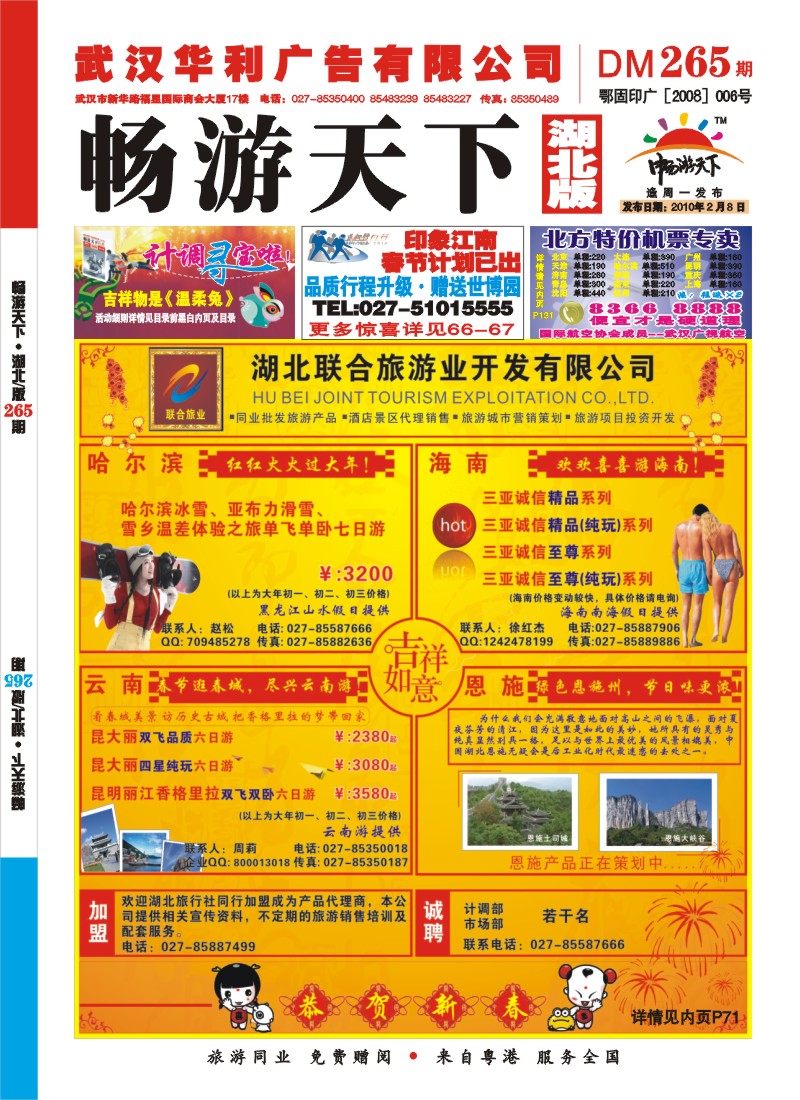 封面湖北联合旅游业开发有限公司