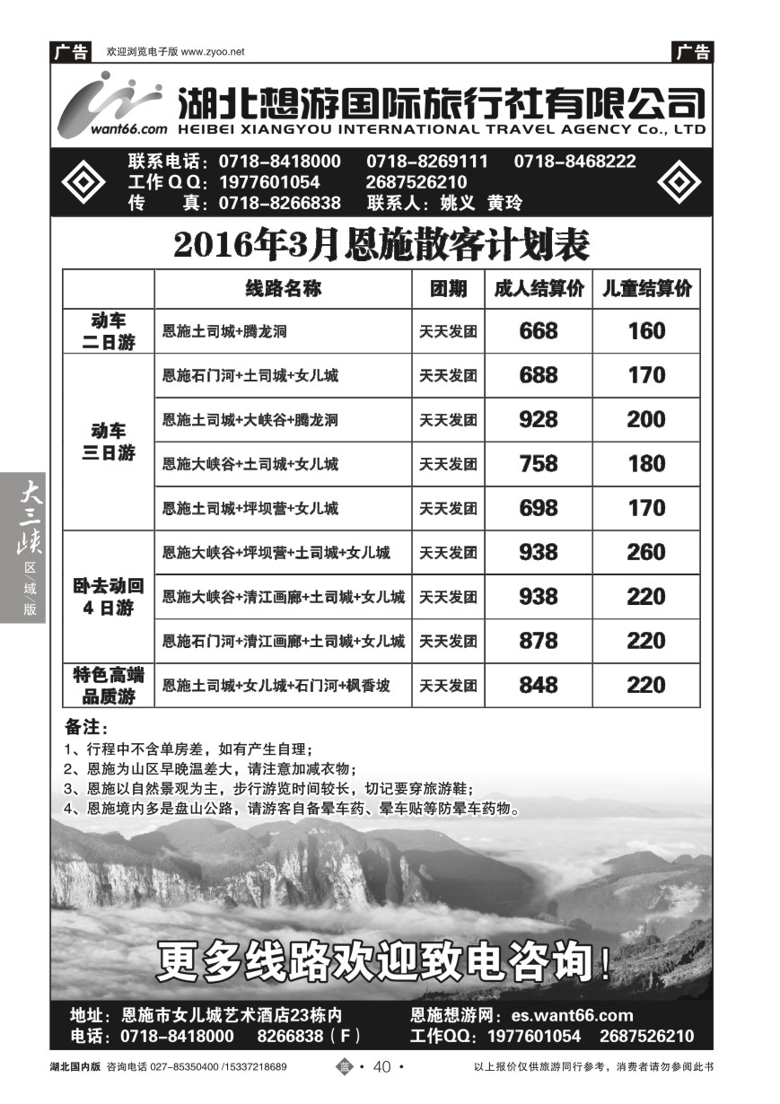 562ZLN040湖北想游国际旅行社有限公司