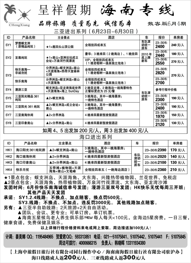 c65 呈祥假期--海南游