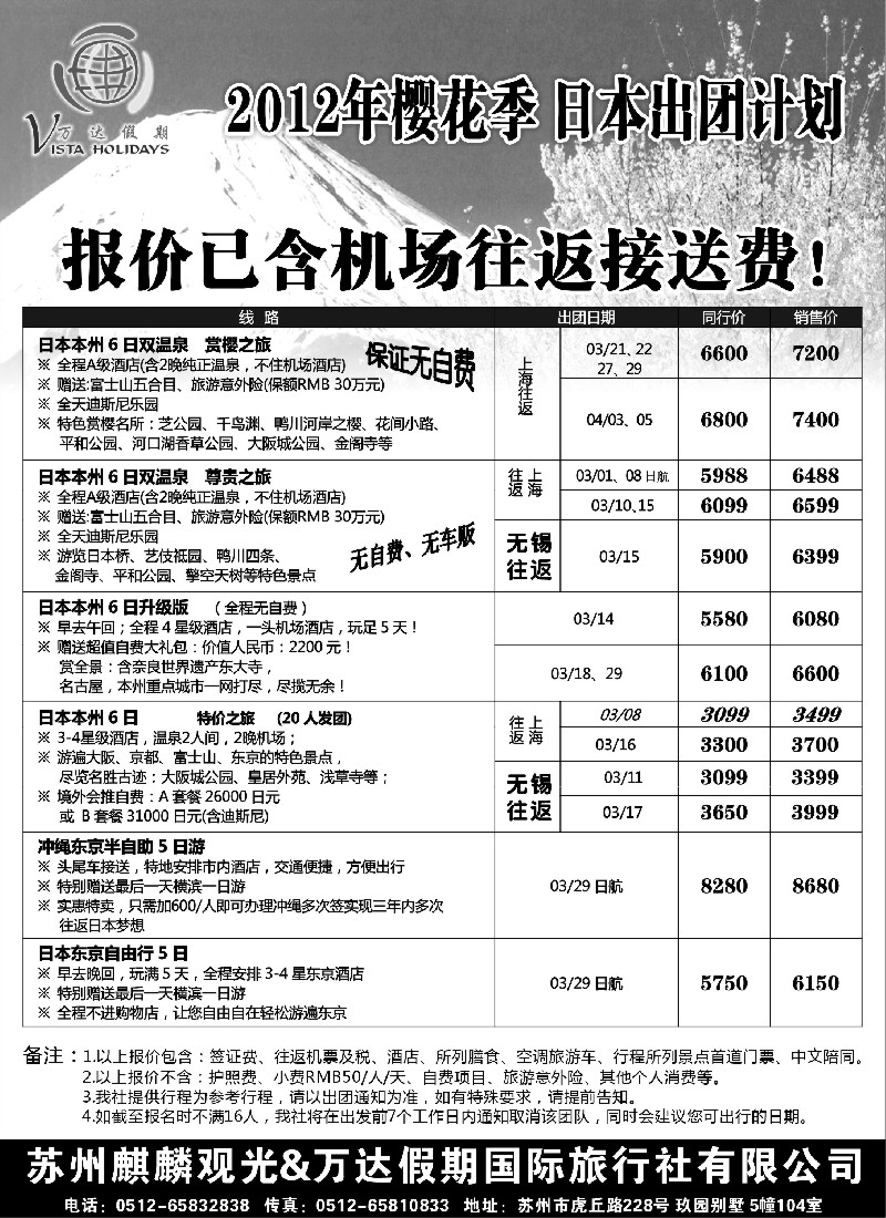 d7 万达假期--日本
