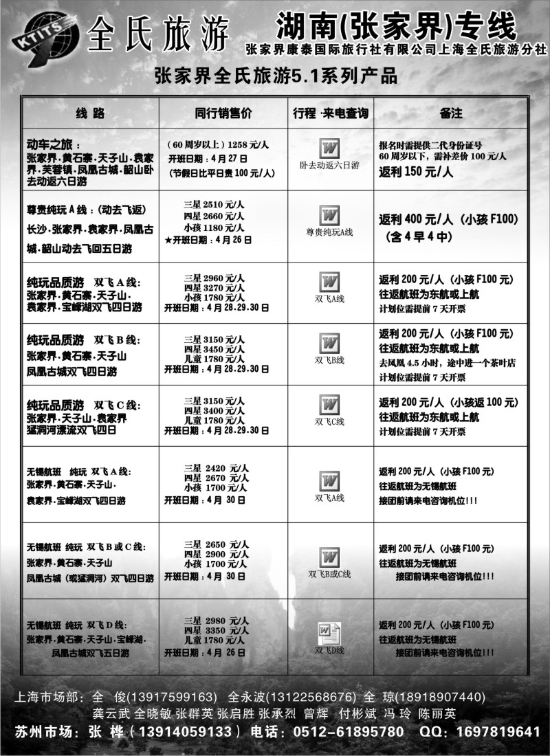 c20 张家界全氏旅游