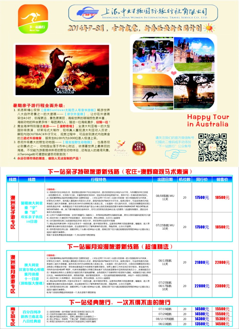出境篇 上海中妇旅-澳新部1