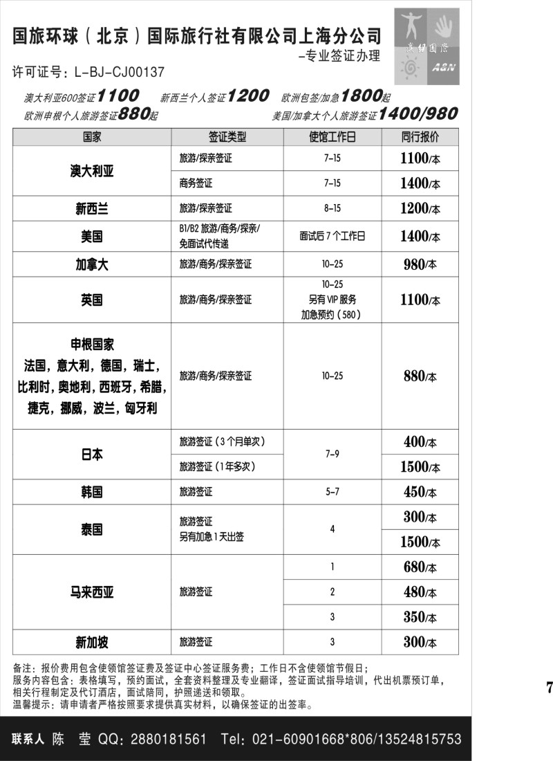 出境篇 澳纽国际-签证