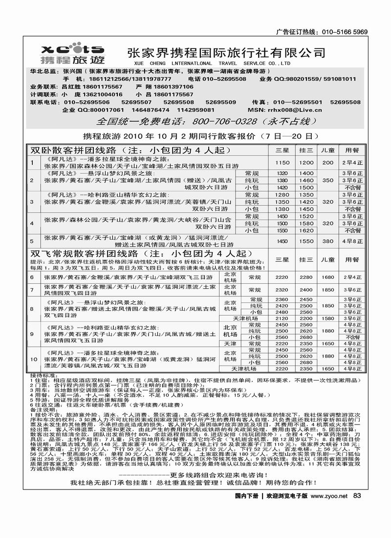 张家界携程国旅  2黑（长年支持  一定前放）1