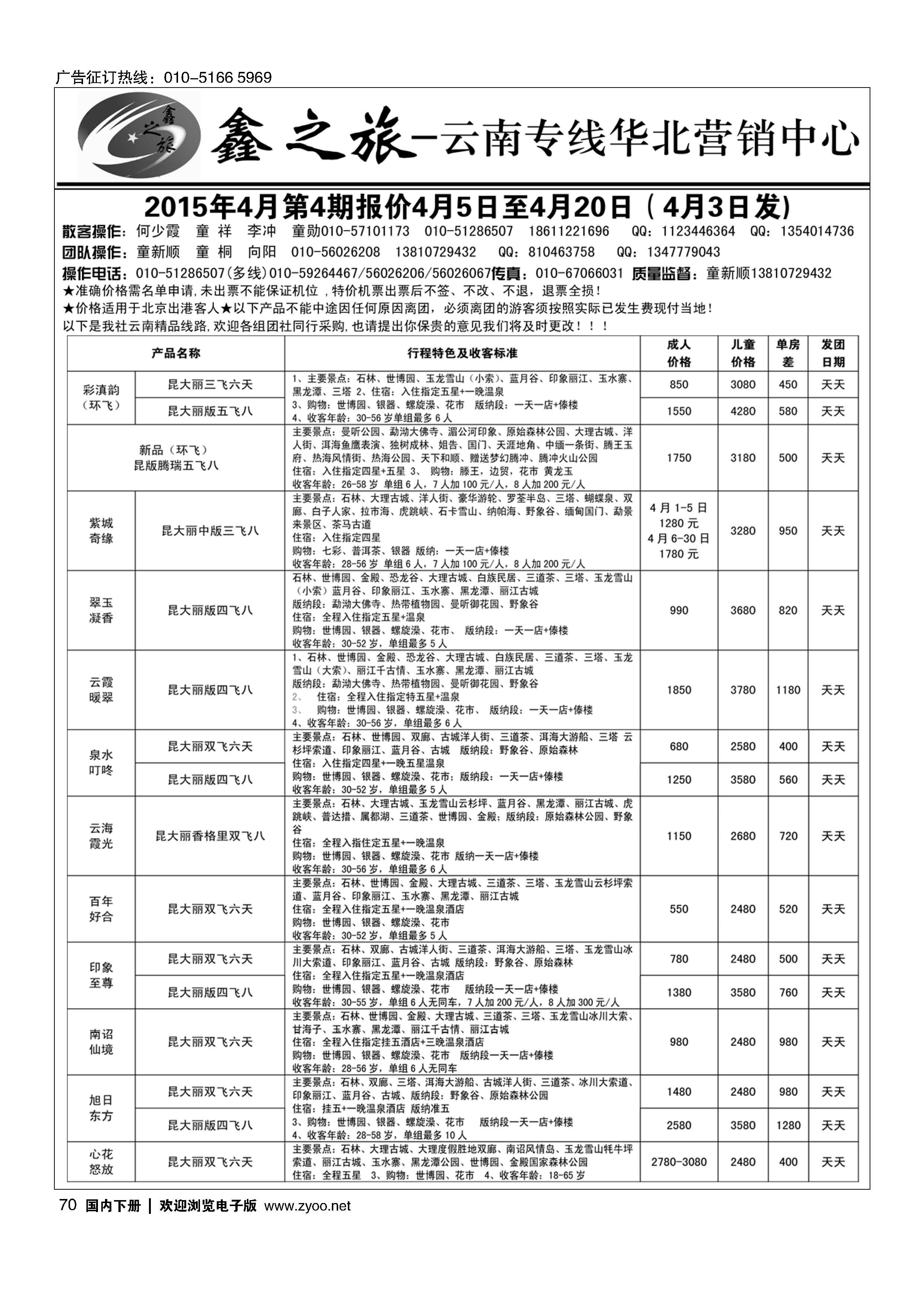 070鑫之旅？云南专线