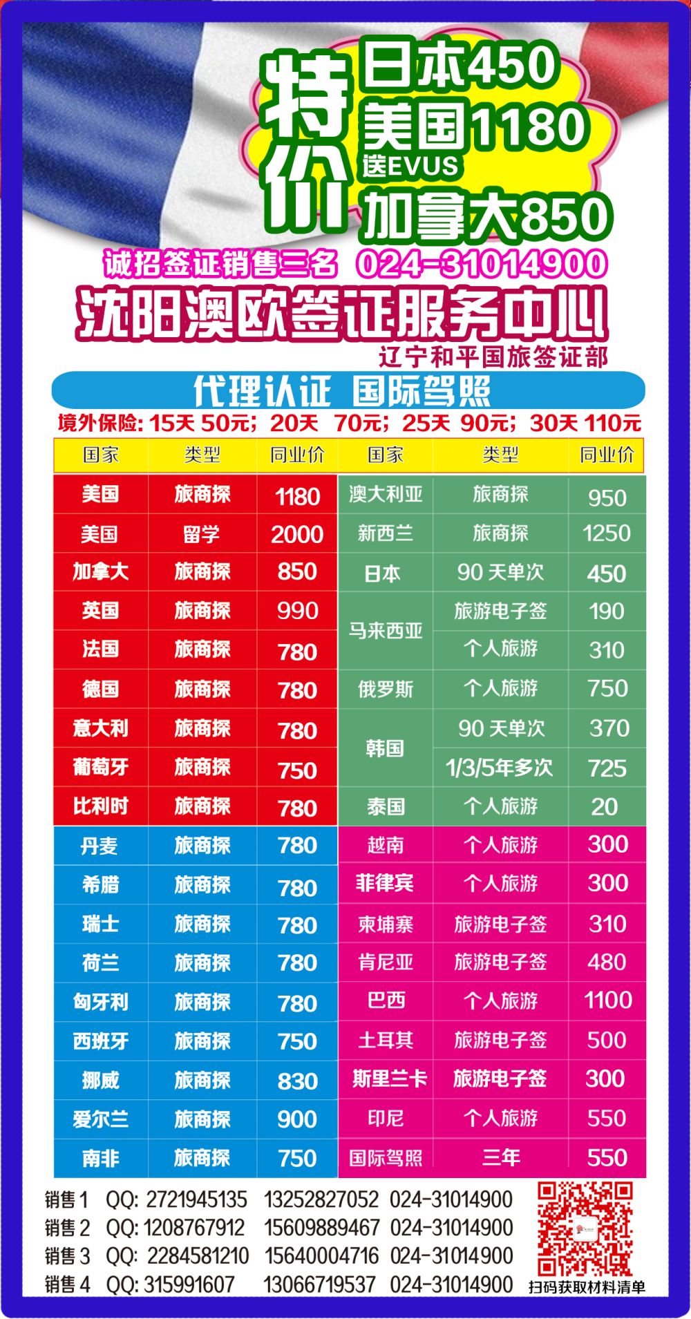 B-彩06沈阳澳欧签证服务中心目录侧条刊花12