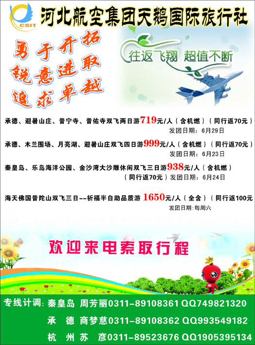 河北航空集团天鹅国际旅行社国内 拷贝