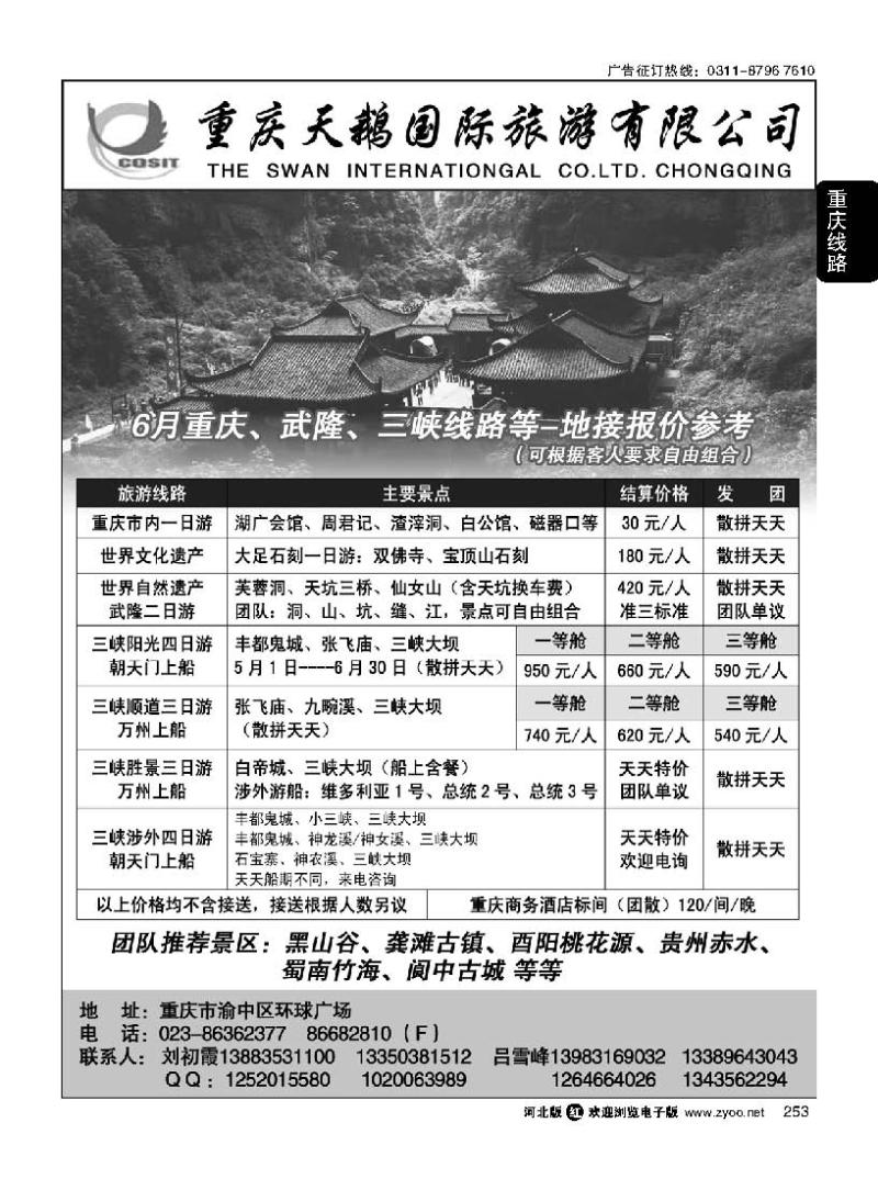 253 重庆天鹅国际旅游有限公司
