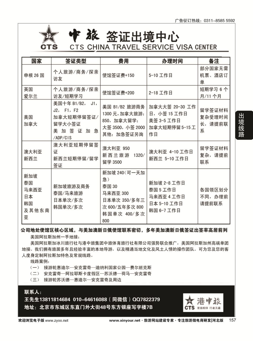 157 中旅签证