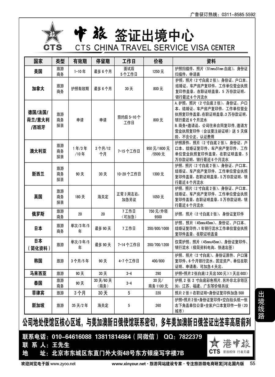55 中旅签证