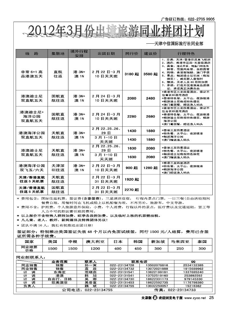 中信国旅同业部2