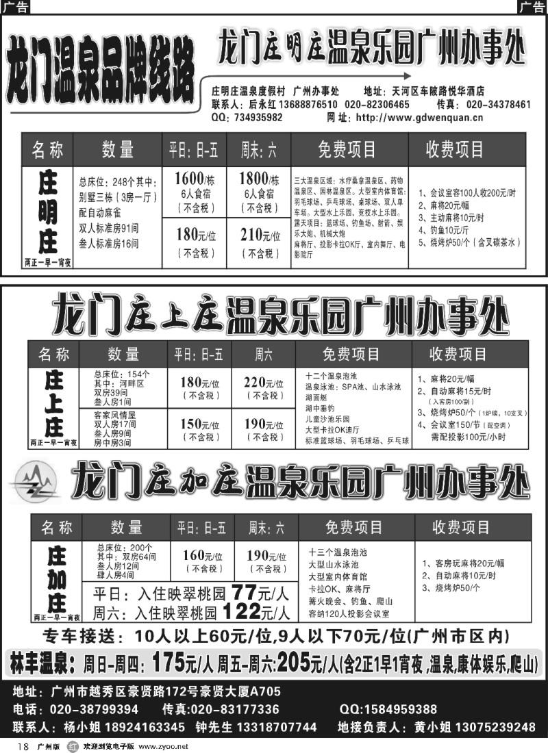r018 龙门庄上庄、庄加庄、庄明庄温泉乐园