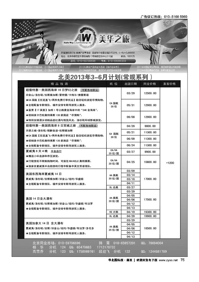 环境国旅美洲中心·美华之旅3