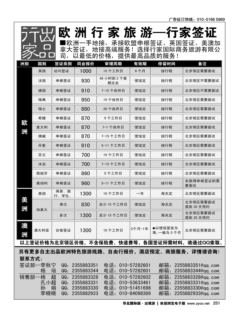 251行家签证
