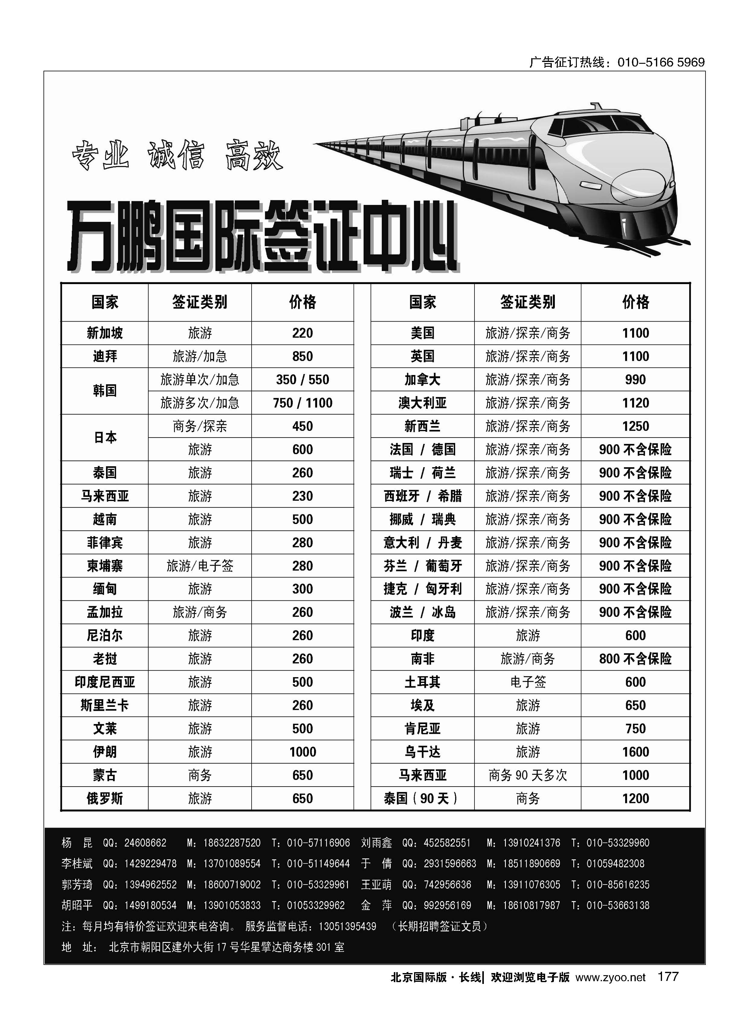 177万鹏国际签证中心