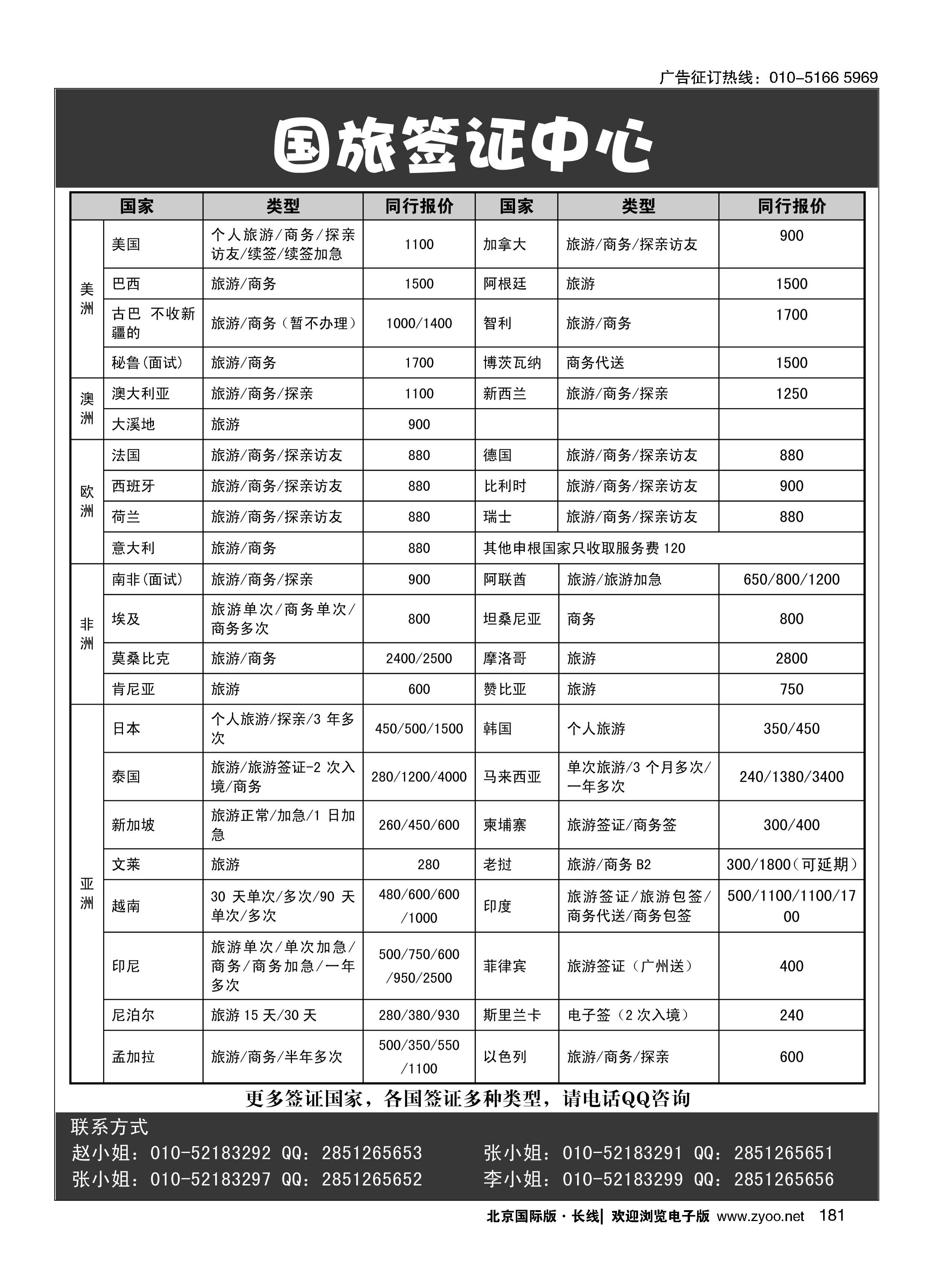 181国旅签证中心