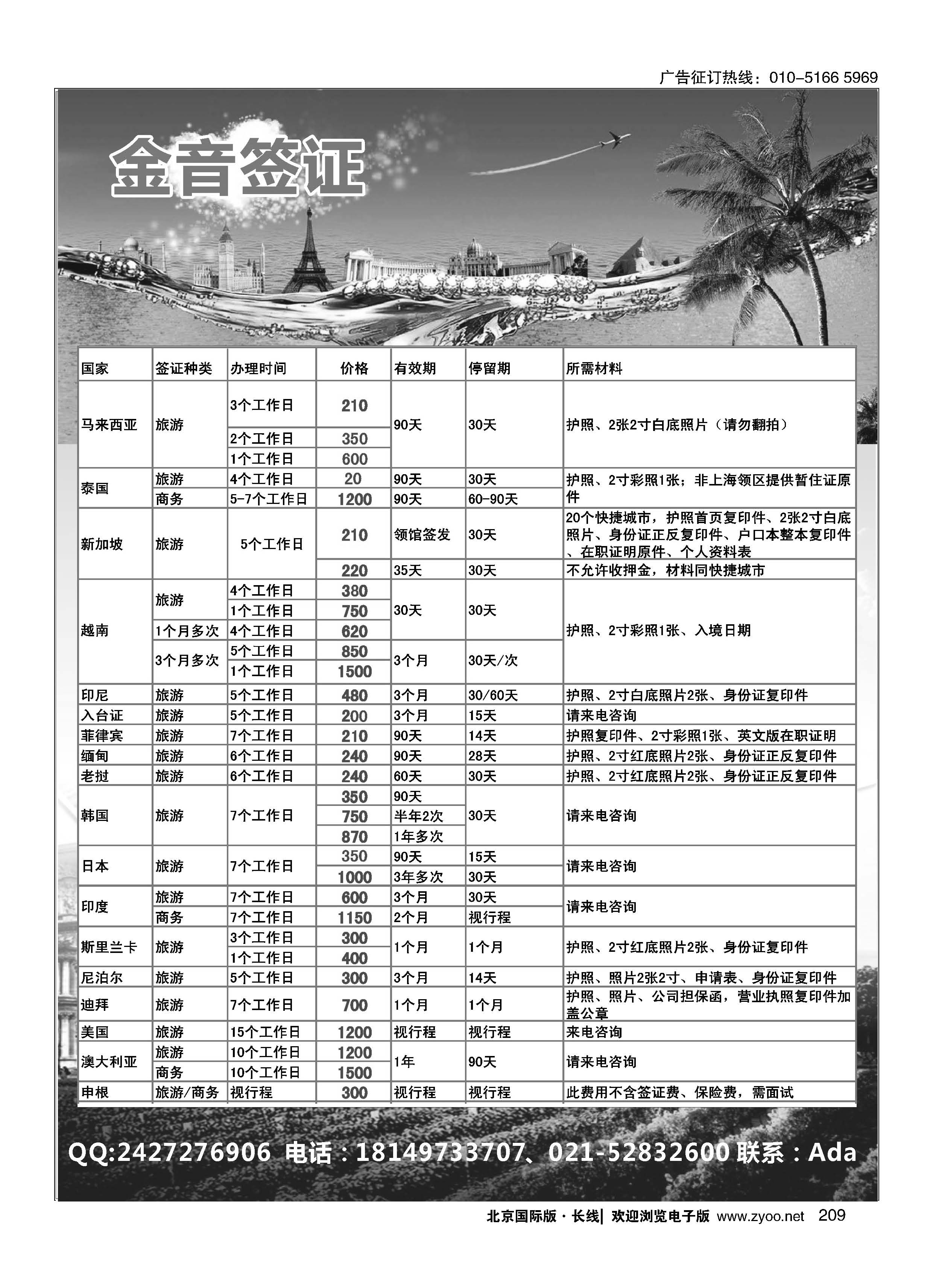 209金音签证