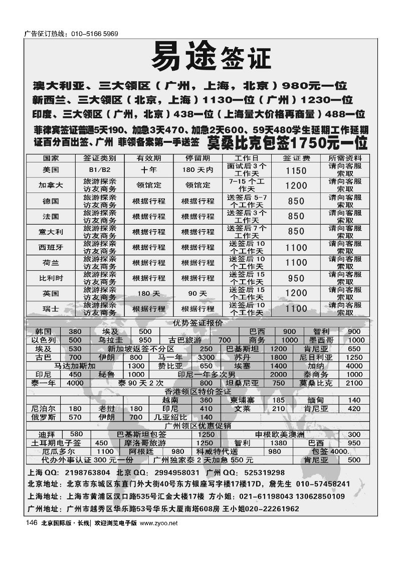 146易途签证----专注欧美大国家签证