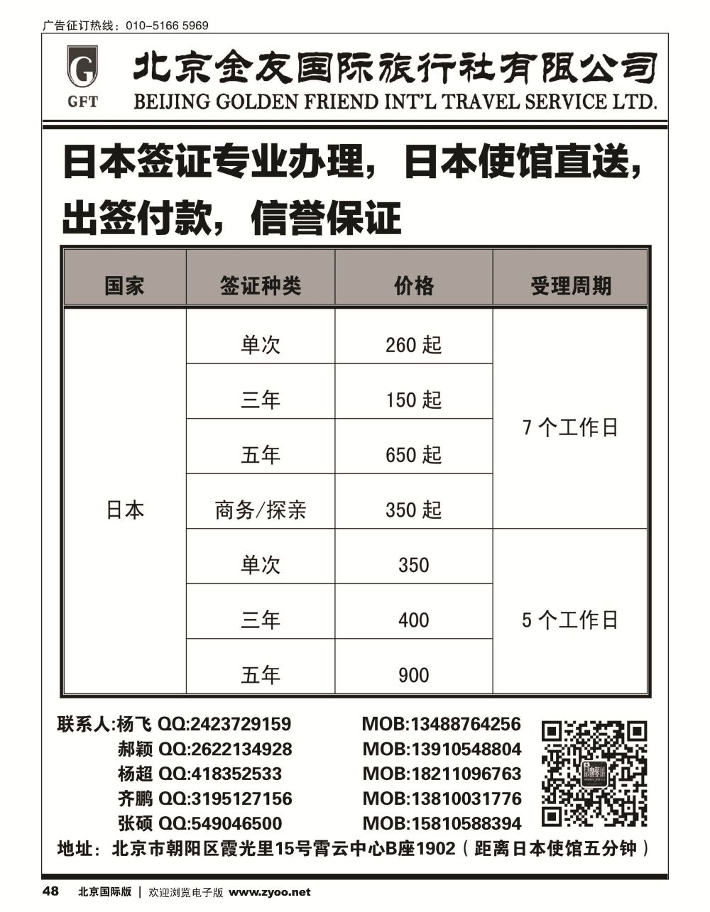 48日本签证