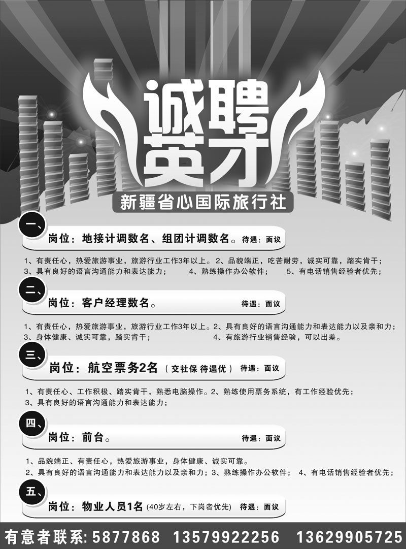 新疆省心之旅国际旅行社-招聘红版扉一