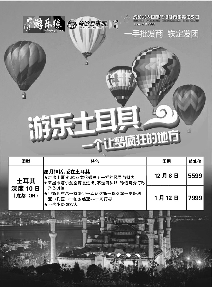 G蓝黑05   成都光大国际旅行社2