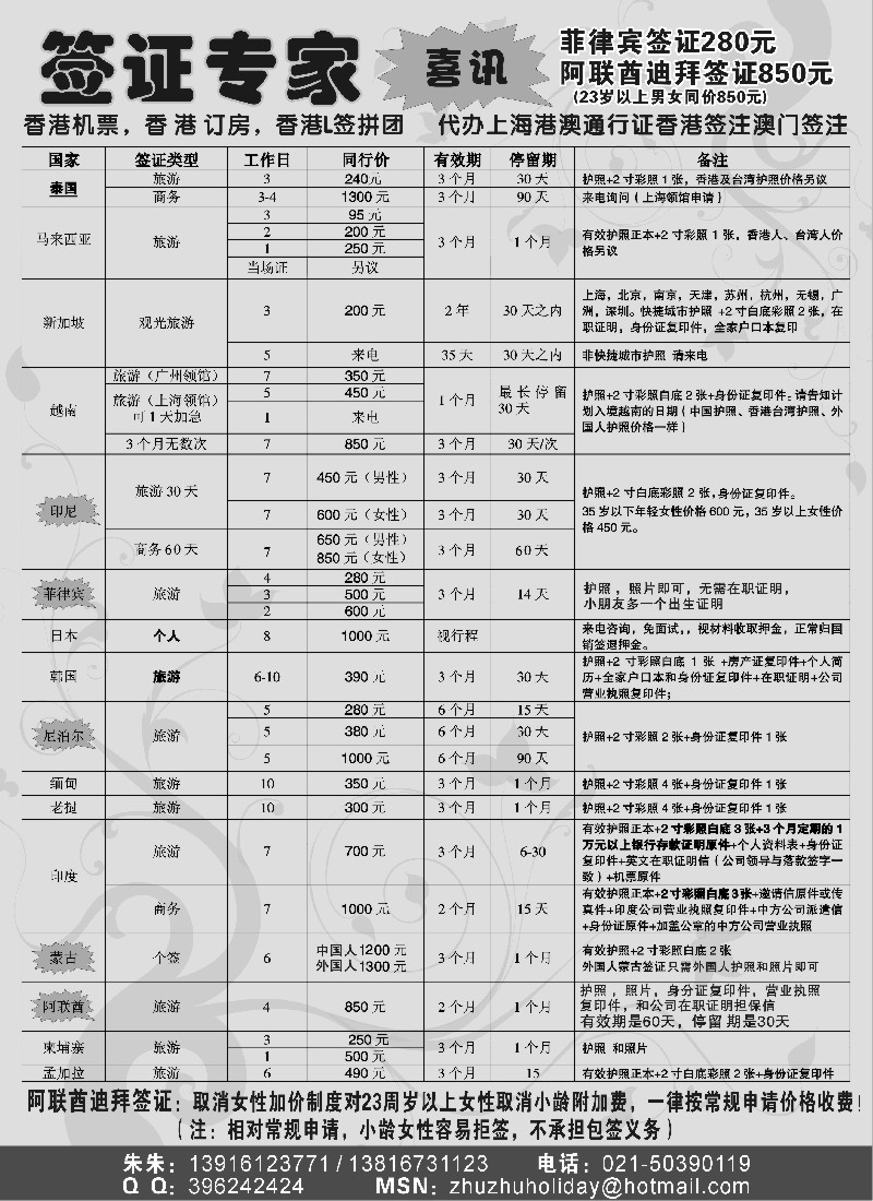 h26 东南亚签证专家