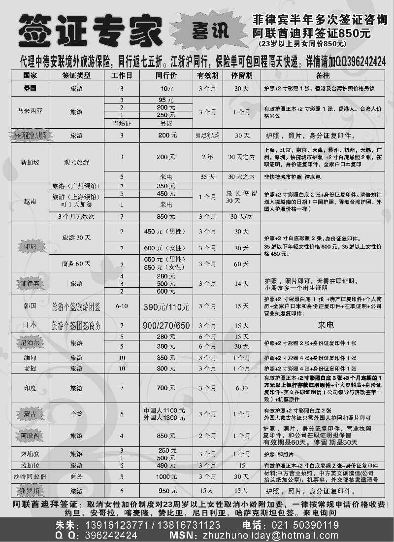 h28 东南亚签证专家