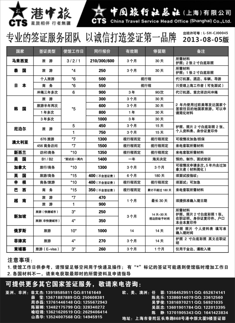 a14 港中旅旗下中旅总社签证服务
