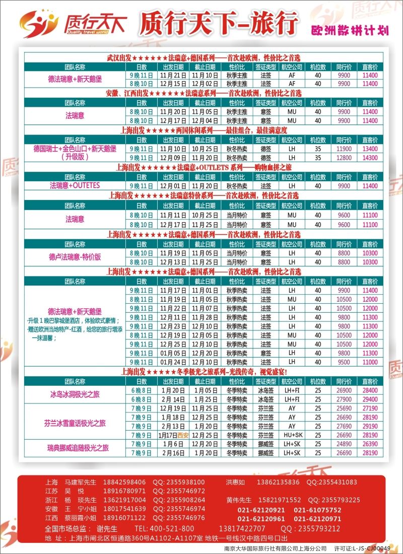 a彩30质行天下旅行——欧洲散拼