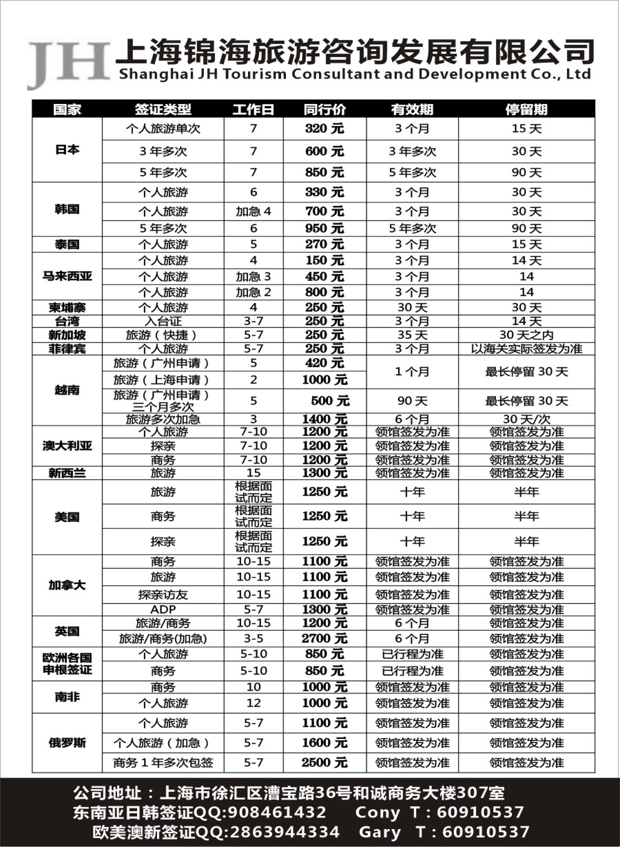b21上海锦海旅游咨询发展有限公司
