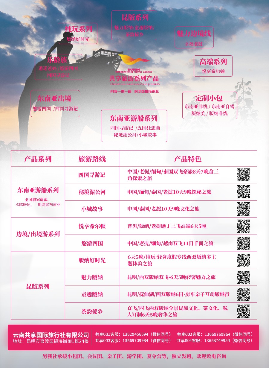 彩19云南共享旅游-专注西双版纳、老挝、缅甸、泰国、越南环线旅游服务