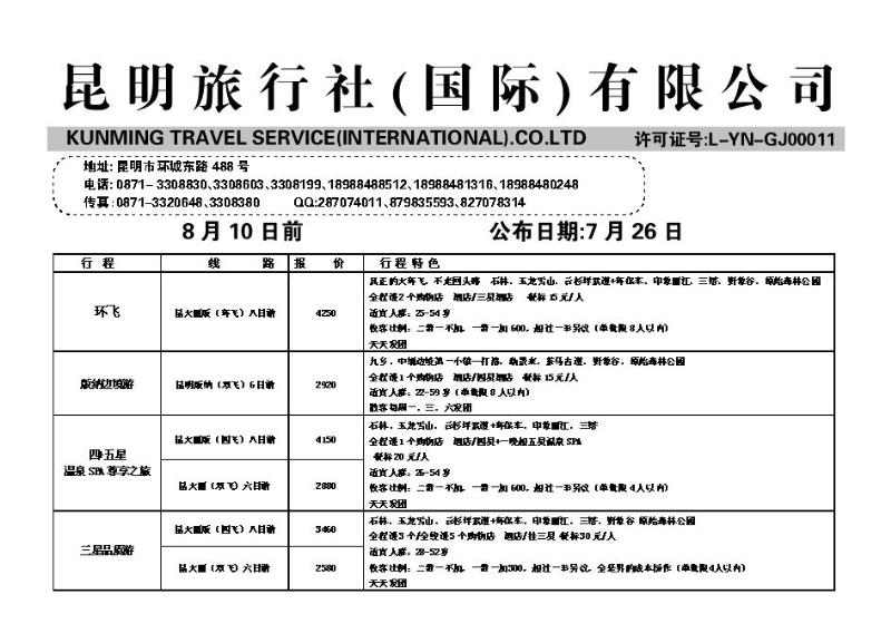 昆明佳鑫旅行社_p1