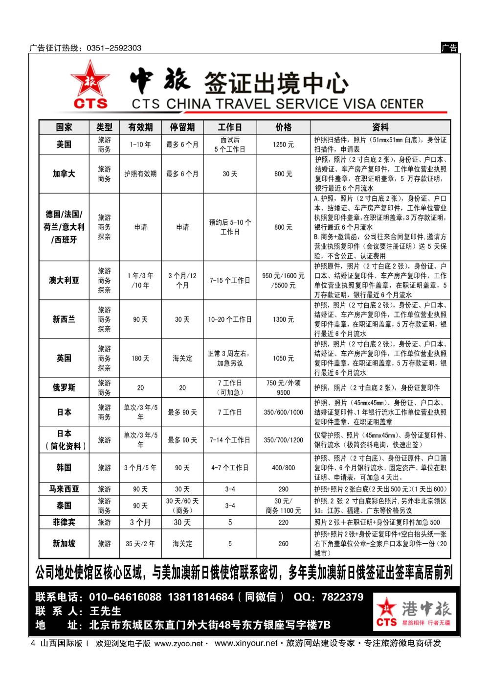 4 中旅签证 