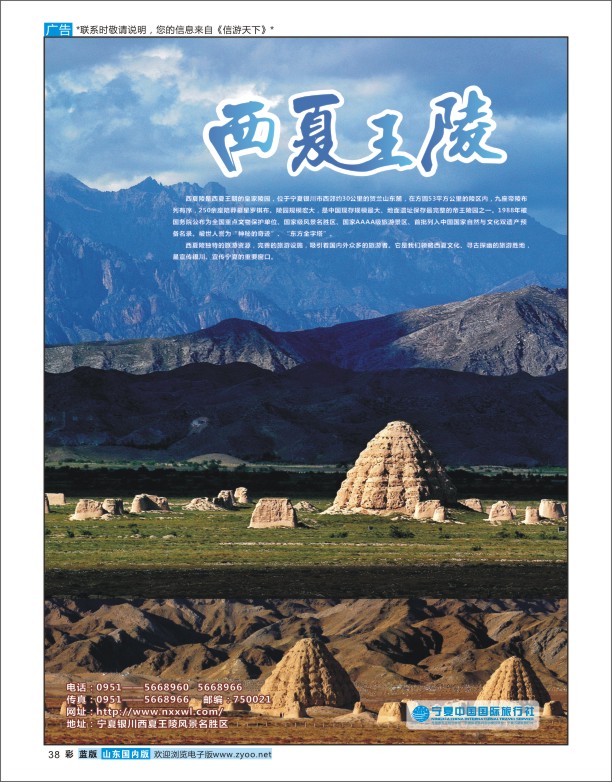 38 西夏王陵 景区专线