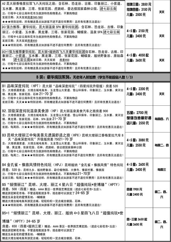 AP45诚信之旅—云南专线