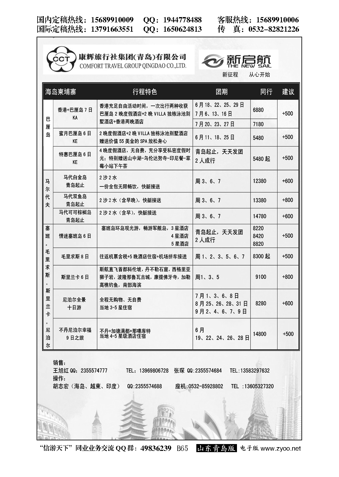B黑065中国康辉旅行社集团（青岛）有限公司