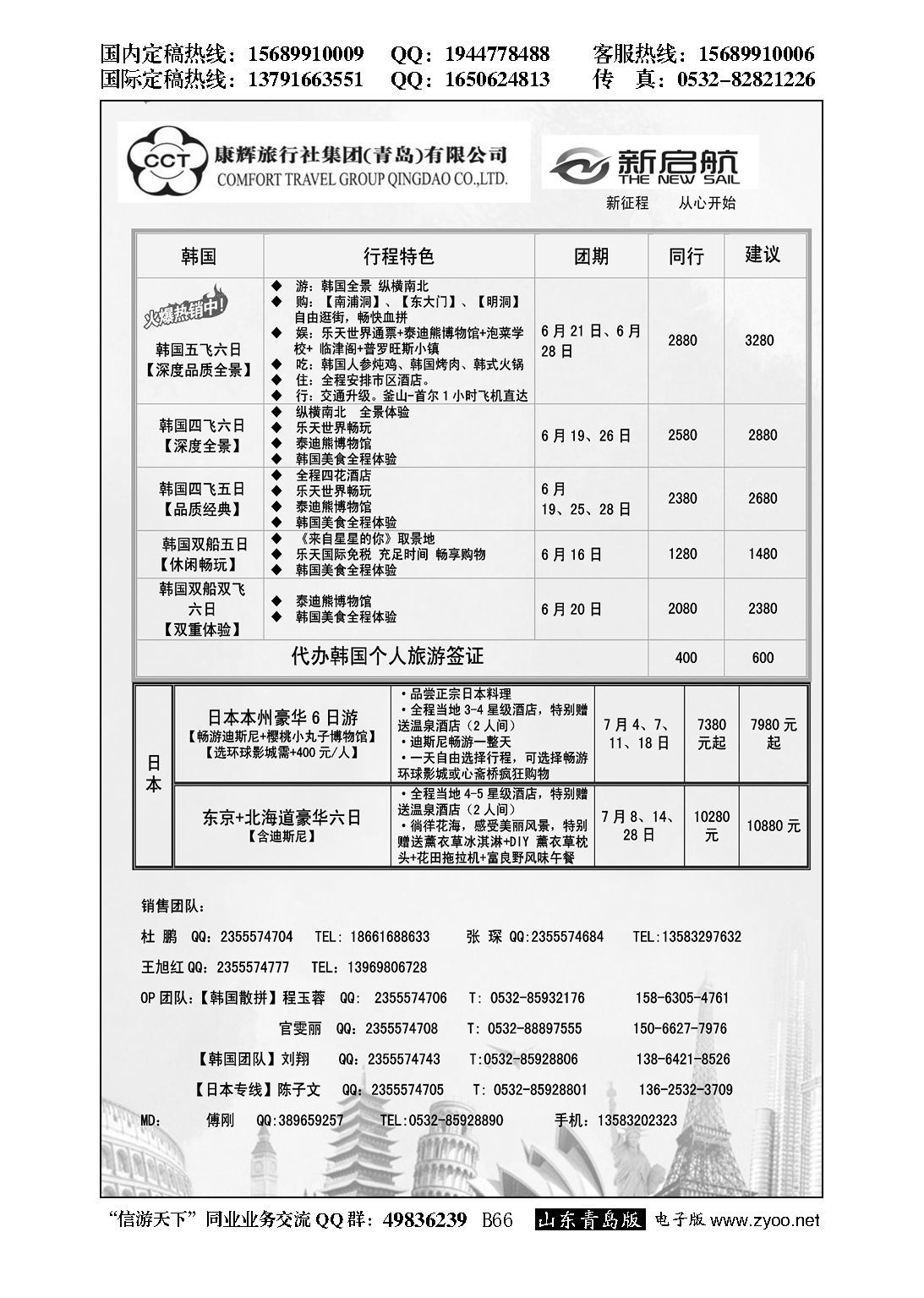 B黑066中国康辉旅行社集团（青岛）有限公司