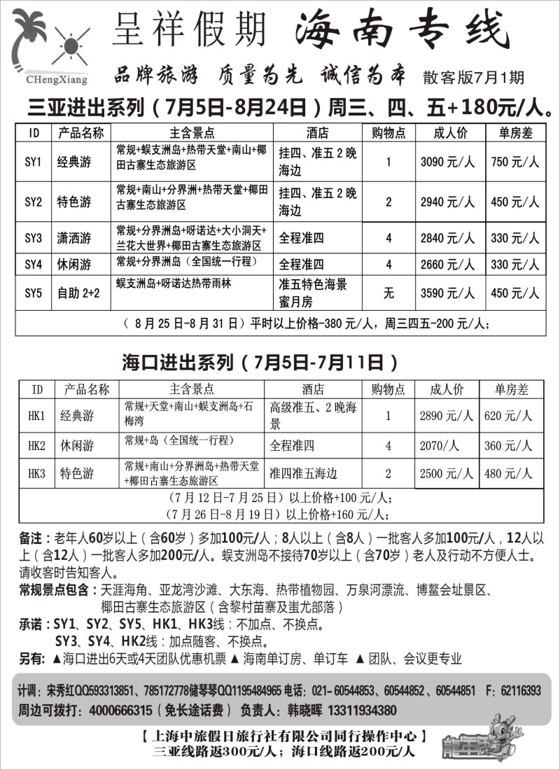 s131 呈祥假期--海南游