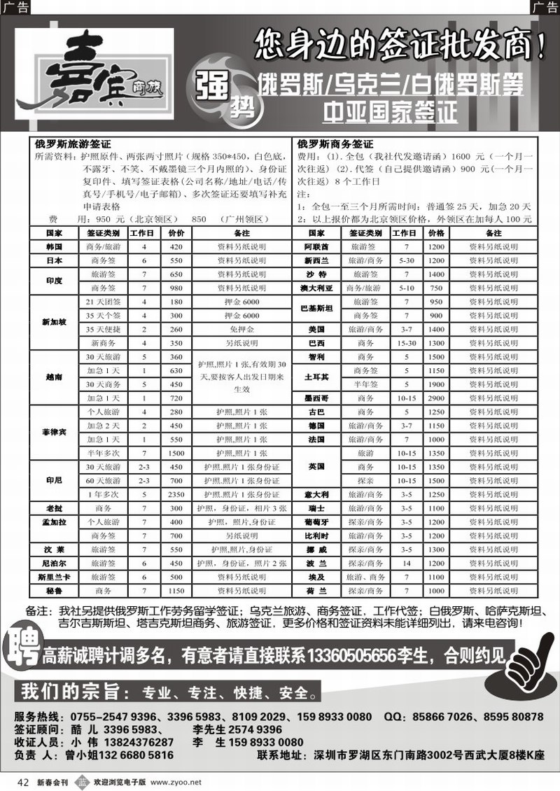 b042 沈 嘉宾商旅签证