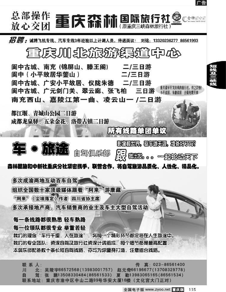 135  253期  重庆森林国际旅4