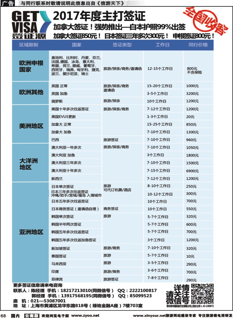 国内068 签证源