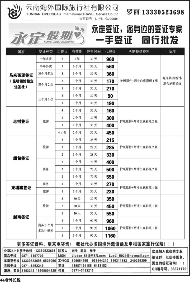 r44   351期云南张晓水-云南海外国际旅行社-永定假期（四川、贵州）
