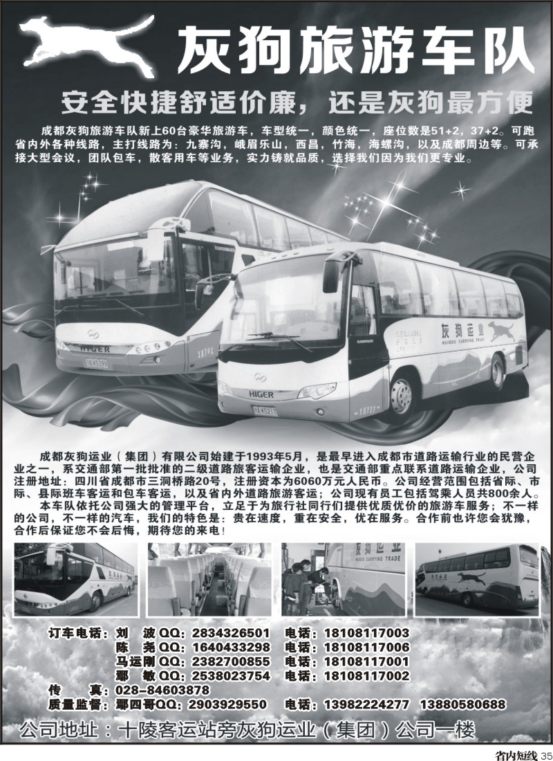 b35  灰狗旅游车队
