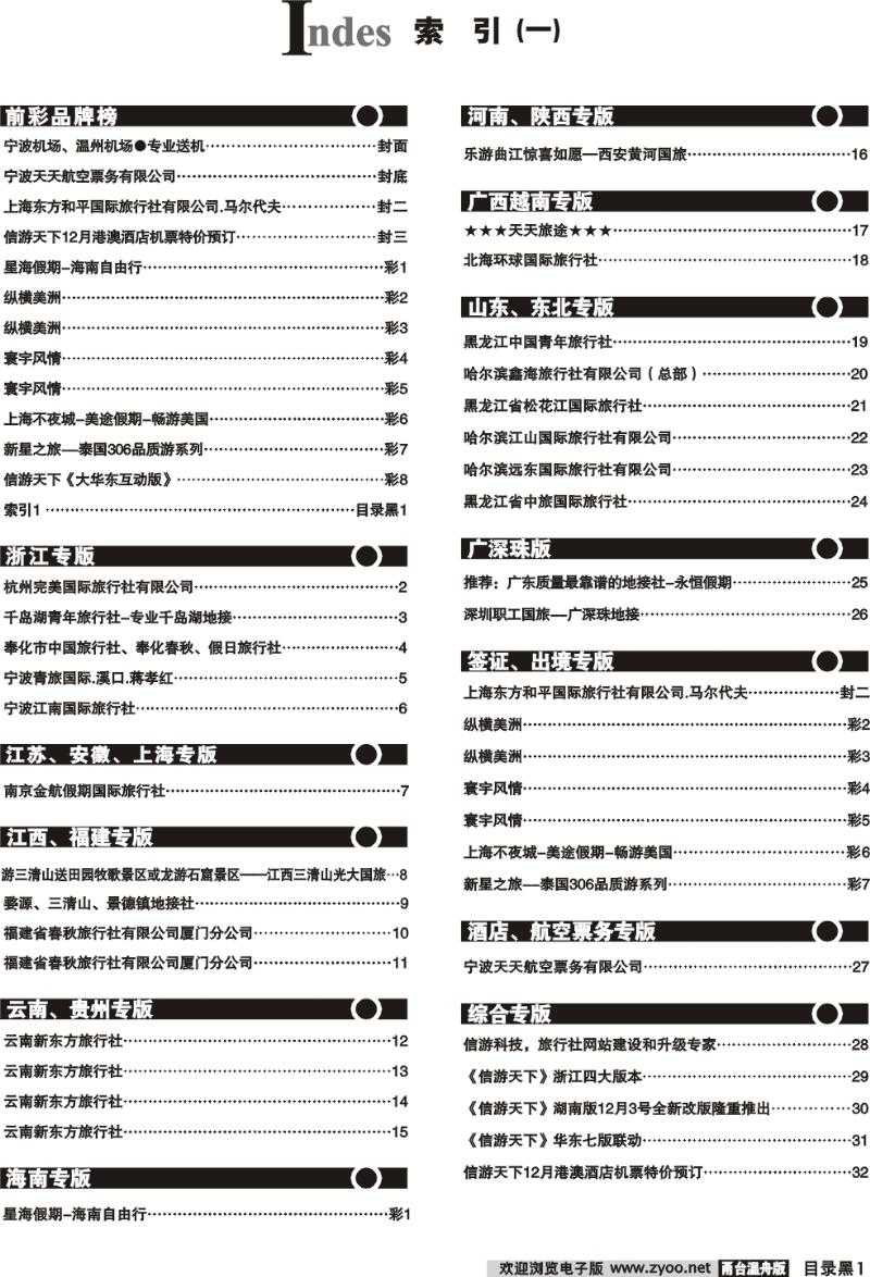 目录、