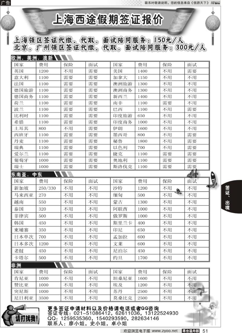 51 西途假期--签证
