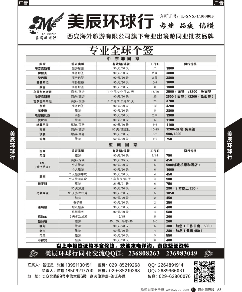r黑063 魏孟远夫505期 美辰环球行-专业全球个签-中东非亚洲